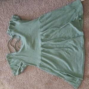 Medium green blouse